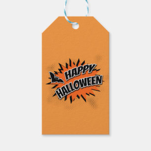 Étiquettes-cadeau Halloween heureux