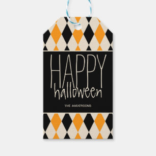 Étiquettes-cadeau Halloween heureux et personnalisé