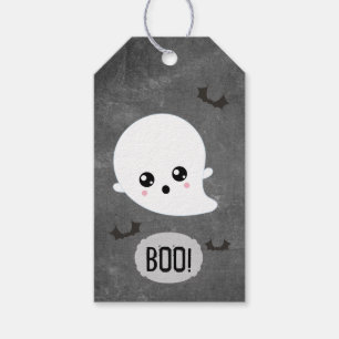 Étiquettes-cadeau Halloween Kawaii Ghost