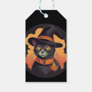 Étiquettes-cadeau Halloween Kitty