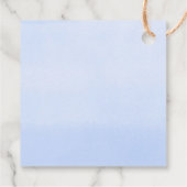 Étiquettes Cadeau Halloween mignon fantôme bleu blanc garçon baby sh (Dos)