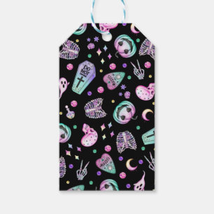 Étiquettes-cadeau Halloween pastel gothique apothecaire et cimetièr