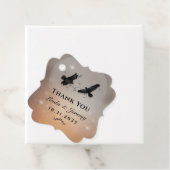 Étiquettes Cadeau Halloween Ravens Mariage Favor Merci (En situation)