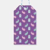 Étiquettes-cadeau Halloween rose mignon, fantômes, chauve-souris et (Dos)