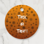 Étiquettes Cadeau Halloween Spider Web (Dos)