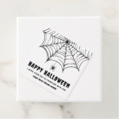 Étiquettes Cadeau Halloween Spiderweb (En situation)