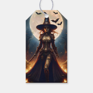 Étiquettes-cadeau Halloween Steampunk Forest Witch