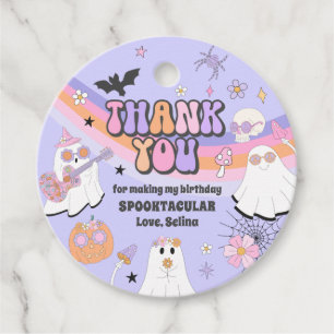 Étiquettes Cadeau Halloween Super Cute Ghost fête d'anniversaire