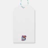 Étiquettes-cadeau Halloween Tabby Cat – Witch Hat & Potion Art (Dos)