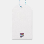 Étiquettes-cadeau Halloween Tabby Cat – Witch Hat & Potion Art (Dos)