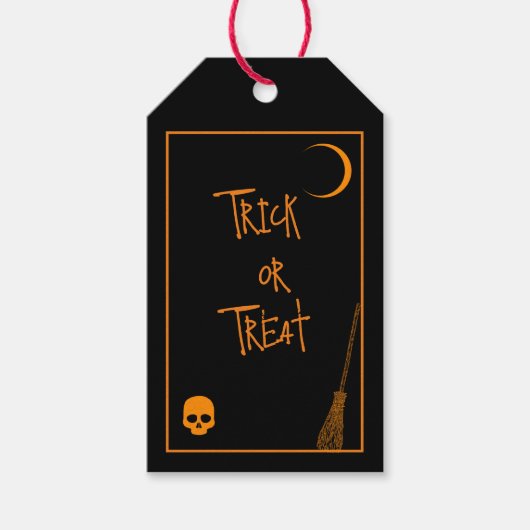 Étiquettes-cadeau Halloween Trick ou Treat (Devant)