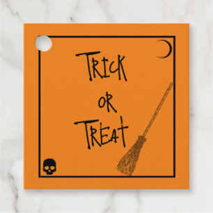 Étiquettes Cadeau Halloween Trick ou Treat Favoriser
