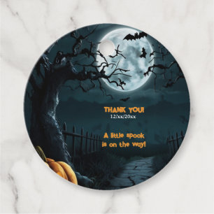 Étiquettes Cadeau Halloween Un Baby shower Citrouille Un Peu Parlé