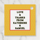 Étiquettes Cadeau Halloween Wedding shower (Dos)