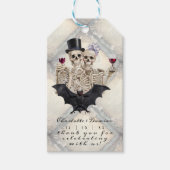 Étiquettes-cadeau Hallowen Gothic Skuls Tarot Le Mariage des amoureu (Devant)