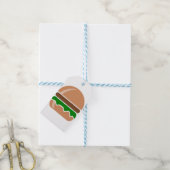 Étiquettes-cadeau Hamburger restauration rapide un sandwich (Avec de laficelle)