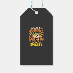 Étiquettes-cadeau Hamster d'Halloween alimenté par les fantômes et l