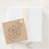 Étiquettes Cadeau Hand-Drawn Bakery   (En situation)