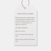 Étiquettes-cadeau Handmade Care Instructions Lilies Hang Tag (Dos)