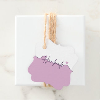 Étiquettes Cadeau Handmade With Love Floral Small Business Packaging