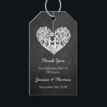 Étiquettes-cadeau Hanging Heart Tree Chalkboard Mariage Collection<br><div class="desc">Ces étiquettes peuvent être personnalisées pour votre occasion spéciale et feraient le tag parfait pour n'importe quel mariage,  douche nuptiale,  fête de fiançailles,  fête d'anniversaire et bien plus encore. Les éléments mariages correspondants se trouvent dans la collection.</div>