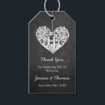 Étiquettes-cadeau Hanging Heart Tree Chalkboard Mariage Collection<br><div class="desc">Ces étiquettes peuvent être personnalisées pour votre occasion spéciale et feraient le tag parfait pour n'importe quel mariage,  douche nuptiale,  fête de fiançailles,  fête d'anniversaire et bien plus encore. Les éléments mariages correspondants se trouvent dans la collection.</div>