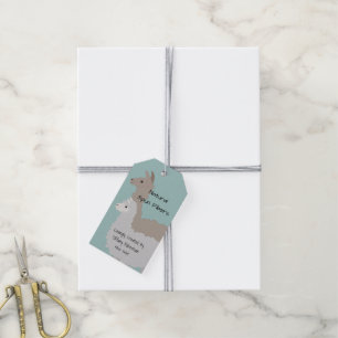 Étiquettes-cadeau Hangtag De L'Artiste En Fibre Alpaca Et Llama Yarn