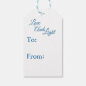 Étiquettes-cadeau Hanoukka Dreidels (Dos)