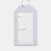 Étiquettes-cadeau Hanoukka Dreidels Faux Silver Bling Personnalisé (Dos)