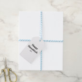 Étiquettes-cadeau Hanoukka heureux votre nom image texte modifiable (Avec de laficelle)