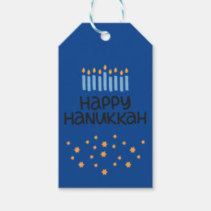 Étiquettes-cadeau Hanoukka Menorah pour le plaisir