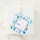 Étiquettes Cadeau Hanoukka présente à partir de (En situation)