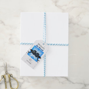 Étiquettes-cadeau Happy Bar Mitzvah 20XX Tefillin Blue
