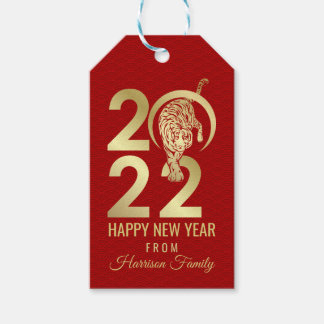 Étiquettes-cadeau Happy Chinese