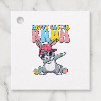 Étiquettes Cadeau Happy Easter Bruh Bunny Dab Rabbit Dance Boys Kids