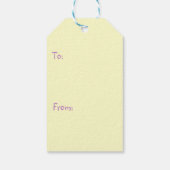 Étiquettes-cadeau Happy Easter Bunny and Eggs (Dos)