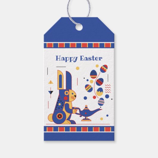Étiquettes-cadeau Happy Easter Cute Personalized (Devant)