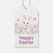Étiquettes-cadeau Happy Easter Spring Design - Cute Easter Bunny  (Devant)