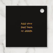 Étiquettes Cadeau Happy Halloween Citrouille sculpté (Dos)