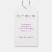 Étiquettes-cadeau Happy Halloween Éffrayant fantôme (Dos)