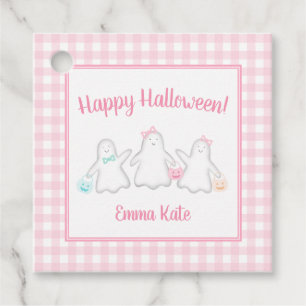 Étiquettes Cadeau Happy Halloween Ghost Treat Bags