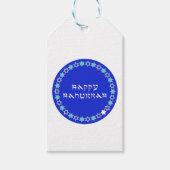 Étiquettes-cadeau Happy Hanoukka Star Circle (Devant)