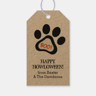 Étiquettes-cadeau Happy Howloween Amoureux des chiens Halloween Tags