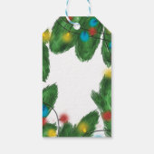 Étiquettes-cadeau Happy New Year 2026 Pine Branches & Lights (Dos)