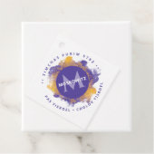 Étiquettes Cadeau Happy Purim - Kosher Info Monogramme Classic Round (En situation)