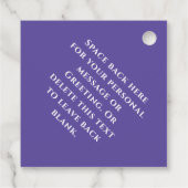 Étiquettes Cadeau Happy Purim - Kosher Info Monogramme Classic Round (Dos)