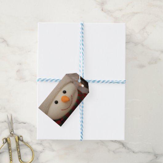 Étiquettes-cadeau Happy Snowman Tags (Avec de laficelle)