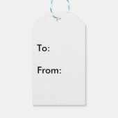 Étiquettes-cadeau Happy Snowman Tags (Dos)