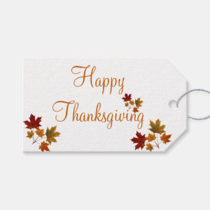Étiquettes-cadeau Happy Thanksgiving