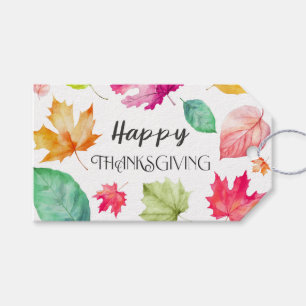 Étiquettes-cadeau Happy Thanksgiving